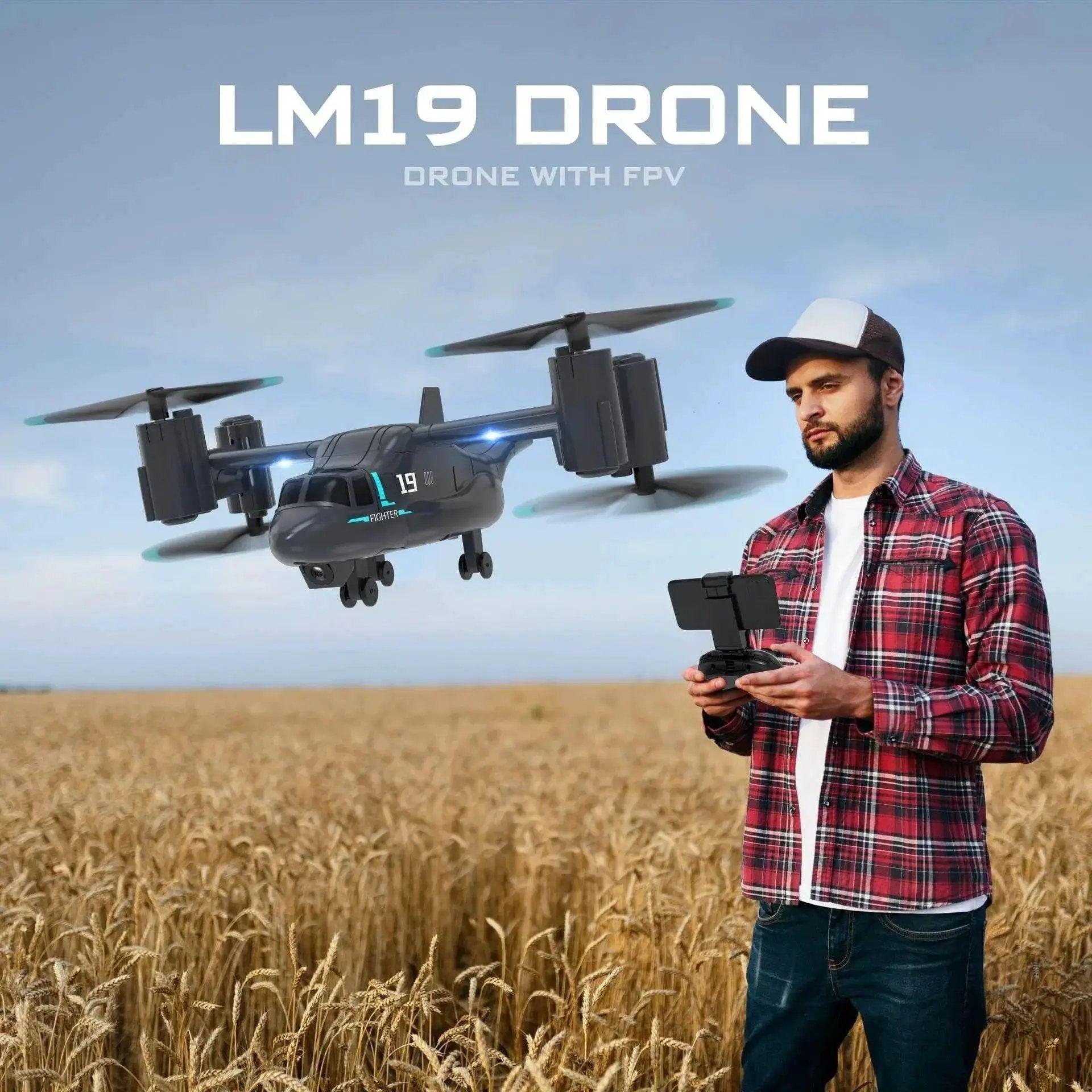  RC LM19 WiFi FPV Quadcopter Drone with 480P Camera - Remote Control Helicopter for Kids and Beginners -  ToylandEU™