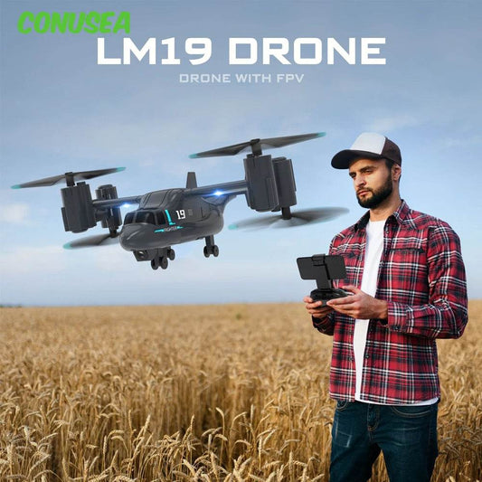 RC LM19 WiFi FPV Quadcopter Drone with 480P Camera - Remote Control Helicopter for Kids and Beginners - ToylandEU
