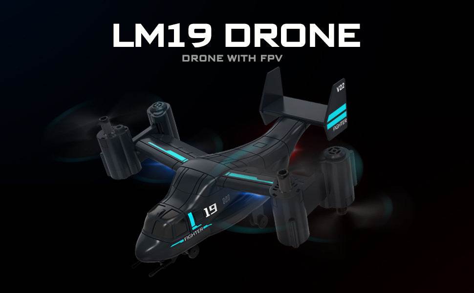 RC LM19 WiFi FPV Quadcopter Drone with 480P Camera - Remote Control Helicopter for Kids and Beginners - ToylandEU