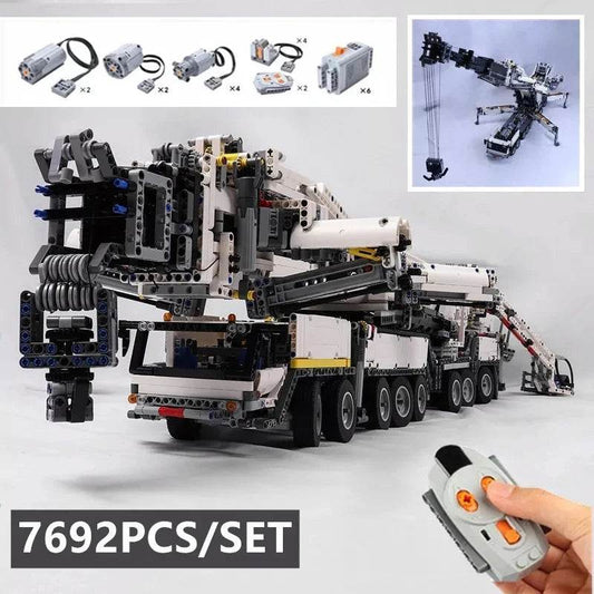 RC Liebherr LTM11200 RC Mobile Crane 7600 PCS MOC Set Building Bricks MOC - ToylandEU