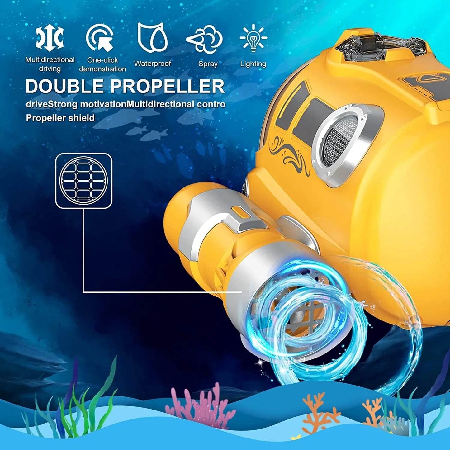 RC Light-Up Remote Control Gasboat for Thrilling Pool & Lake Adventures - ToylandEU