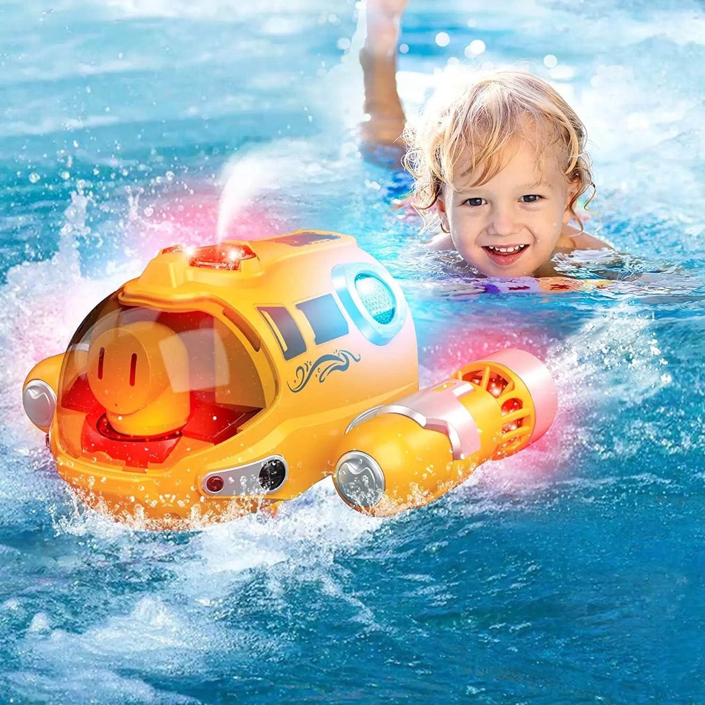 RC Light-Up Remote Control Gasboat for Thrilling Pool & Lake Adventures - ToylandEU