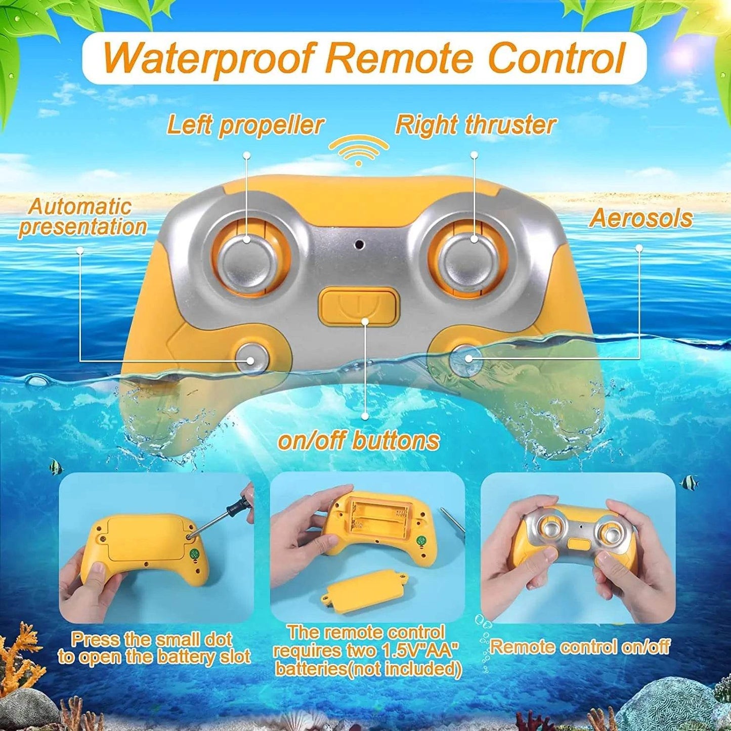 RC Light-Up Remote Control Gasboat for Thrilling Pool & Lake Adventures - ToylandEU