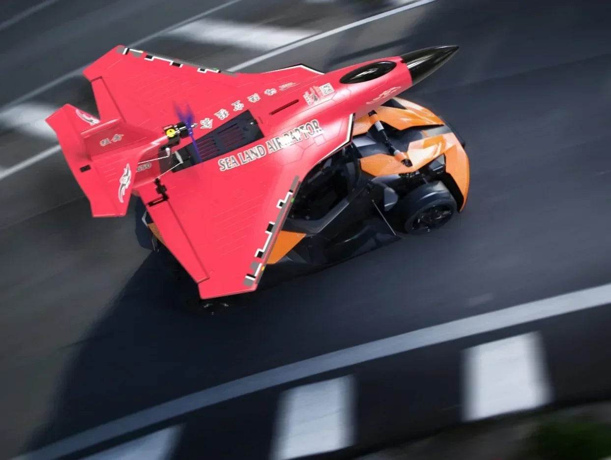 RC Lightweight and Crash-Resistant Raptor H650 All-Terrain Remote-Controlled Aircraft for Water, Land, and Air Fun - ToylandEU