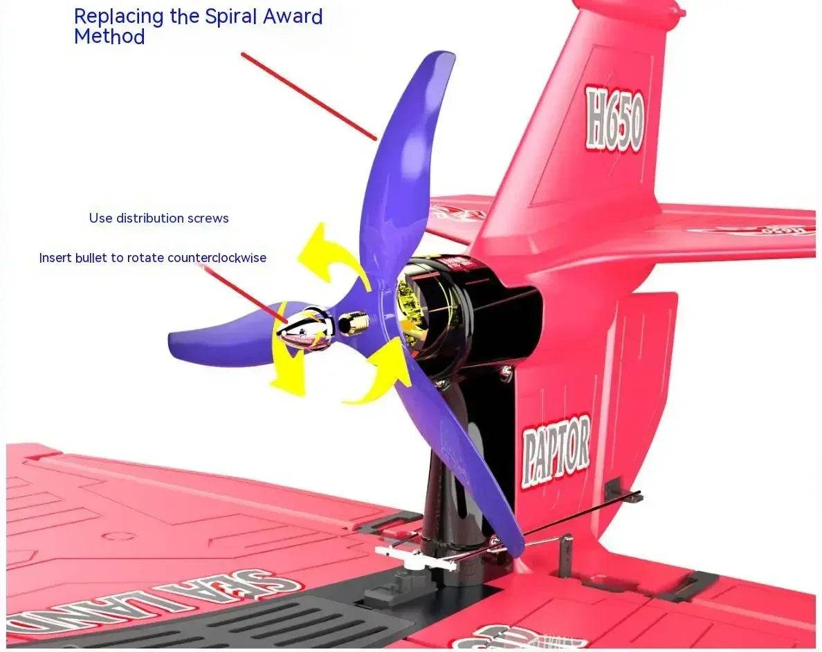 RC Lightweight and Crash-Resistant Raptor H650 All-Terrain Remote-Controlled Aircraft for Water, Land, and Air Fun - ToylandEU