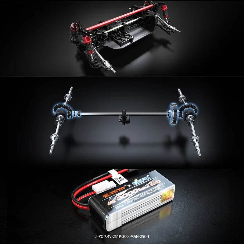 RC MJX 14209 14210: 1/14 Scale 4WD Brushless RC Drift Truck for Kids - ToylandEU