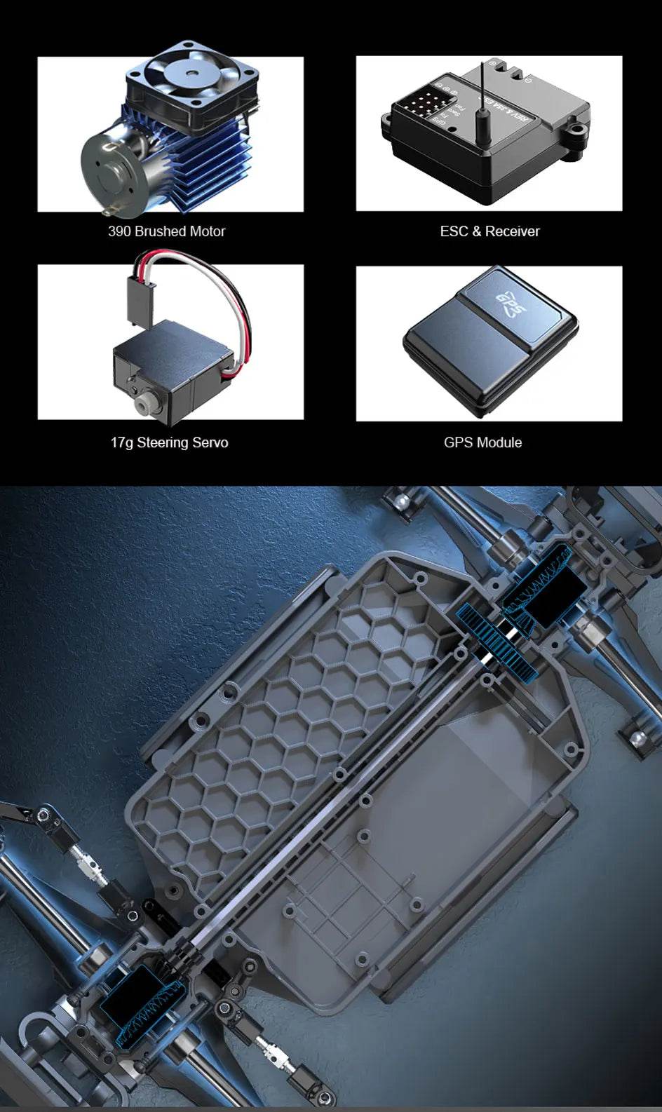 RC MJX Hyper Go H16H V3.0 High-Speed 4WD Off-Road Remote Control Truck with GPS - ToylandEU