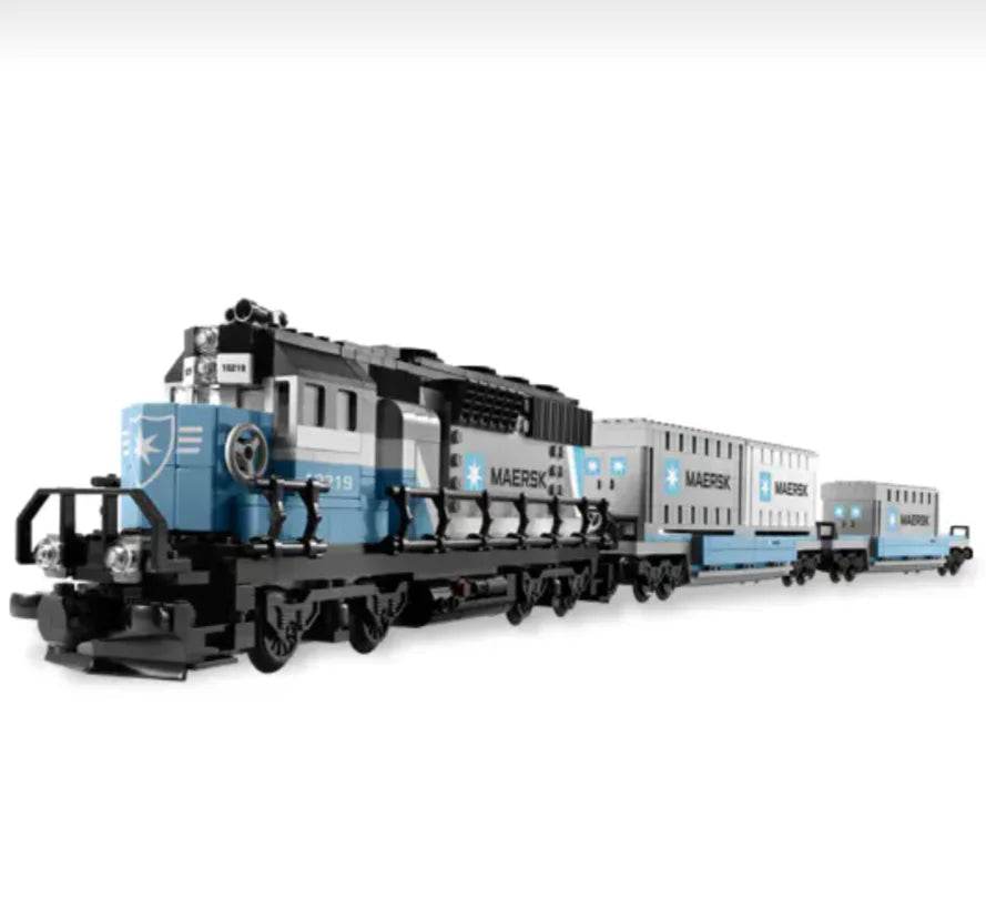 RC RC Maersk Train Building Blocks Set with Fun Minifigures Included - ToylandEU