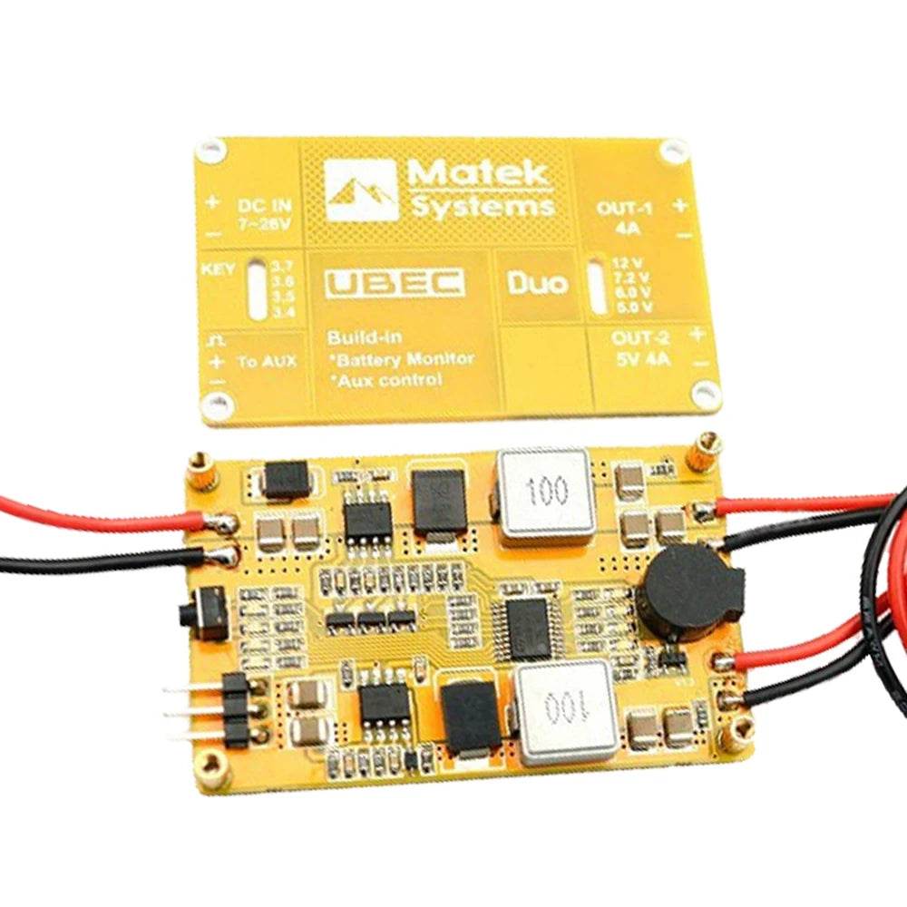RC Matek System Dual Output UBEC 4A for RC Drones & Aircraft - Versatile Power - ToylandEU