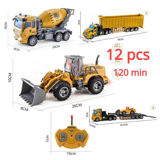 RC Metal 6-Channel 4WD Remote Control Mini Wheel Loader Truck - Fun Toy! - ToylandEU