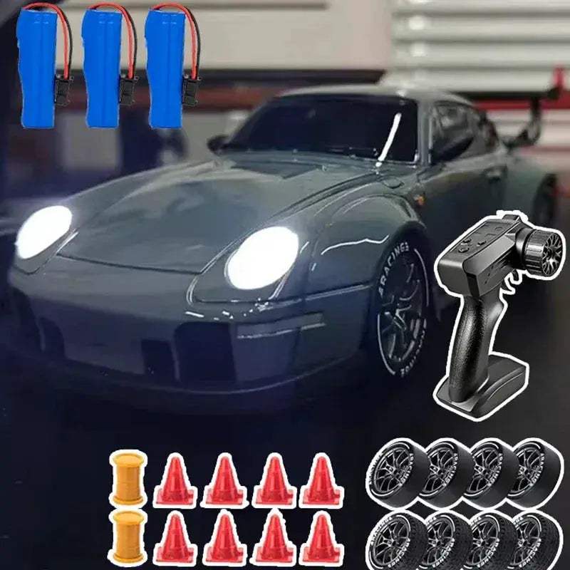 RC Mini Car Drift Model 20KmH Indoor Remote Light Set - ToylandEU