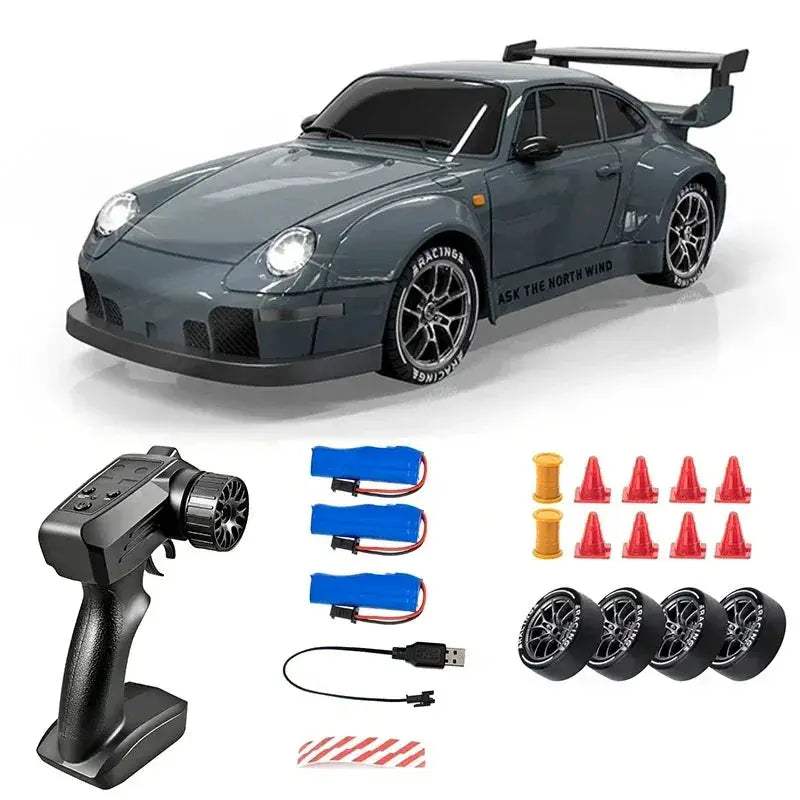 RC Mini Car Drift Model 20KmH Indoor Remote Light Set - ToylandEU