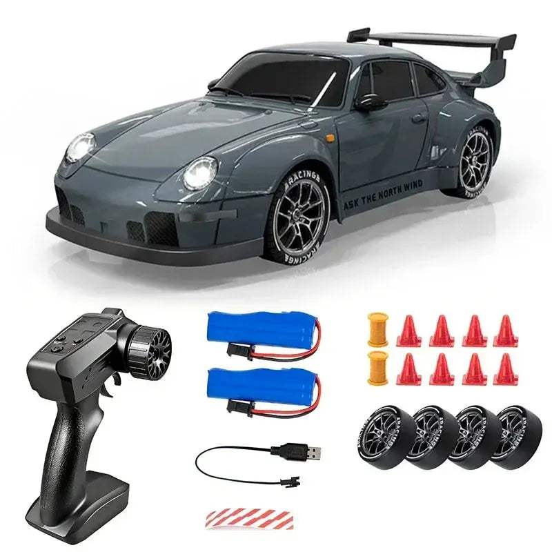 RC Mini Car Drift Model 20KmH Indoor Remote Light Set - ToylandEU