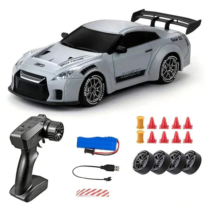 RC Mini Car Drift Model 20KmH Indoor Remote Light Set - ToylandEU