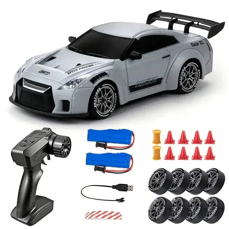 RC Mini Car Drift Model 20KmH Indoor Remote Light Set - ToylandEU