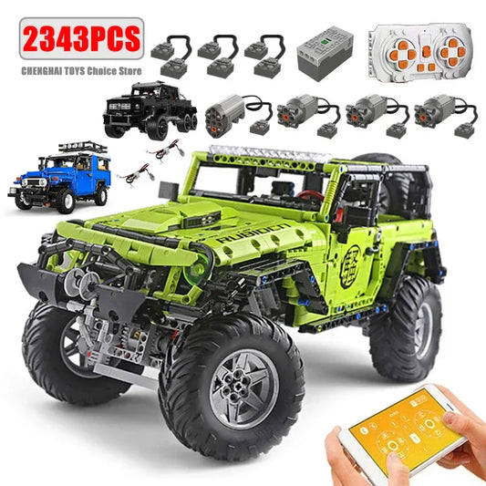 RC Off Road Car Building Blocks Set With Remote Control - ToylandEU
