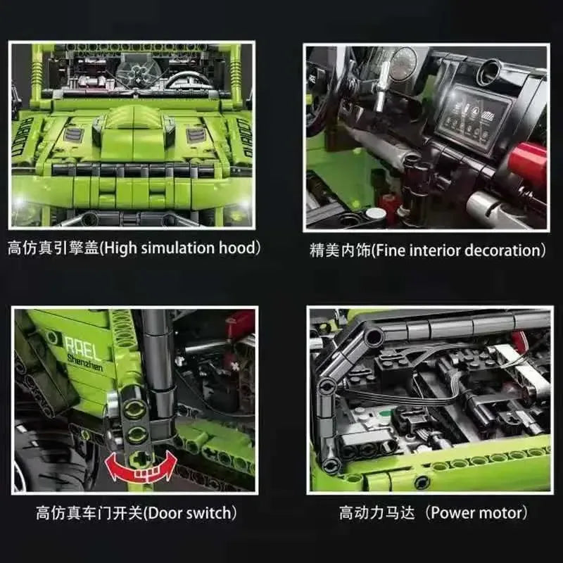 RC Off Road Car Building Blocks Set With Remote Control - ToylandEU