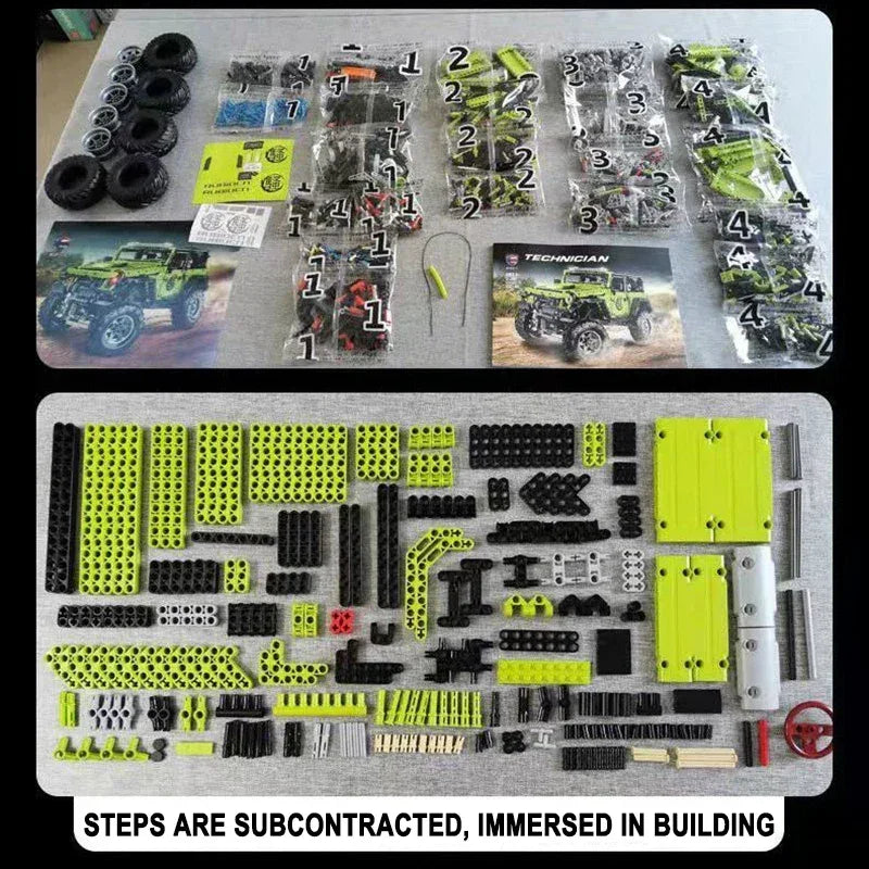 RC Off Road Car Building Blocks Set With Remote Control - ToylandEU