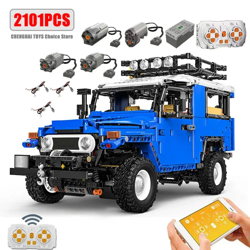 RC Off Road Car Building Blocks Set With Remote Control - ToylandEU