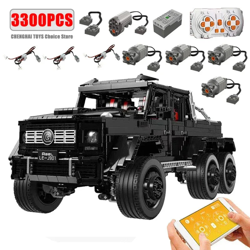 RC Off Road Car Building Blocks Set With Remote Control - ToylandEU