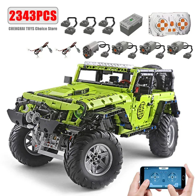 RC Off Road Car Building Blocks Set With Remote Control - ToylandEU
