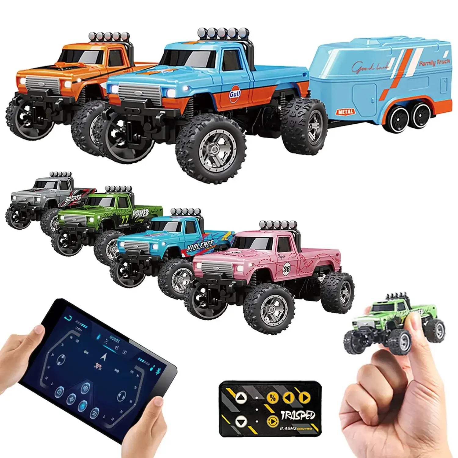  RC Off-Road Monster Truck 1-64 Alloy Build 2.4G Remote -  ToylandEU™