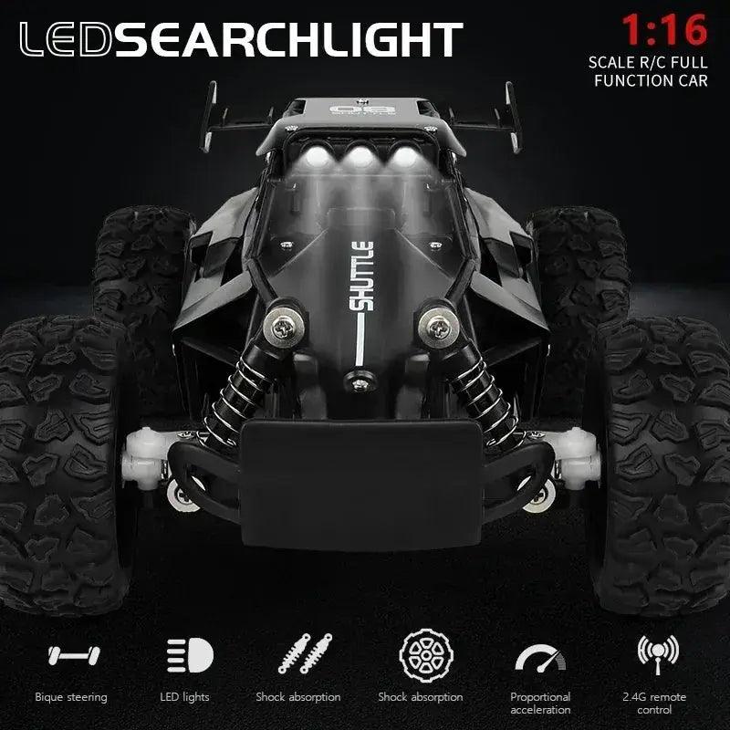  LED Lights RC Car 2WD Off Road Remote Control Vehicle -  ToylandEU™