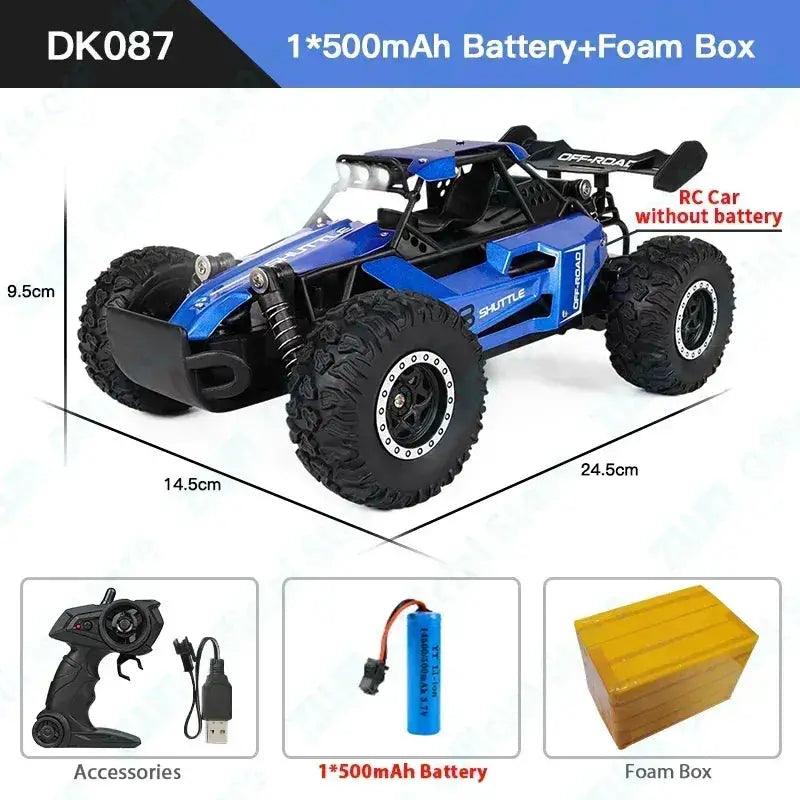  LED Lights RC Car 2WD Off Road Remote Control Vehicle -  ToylandEU™