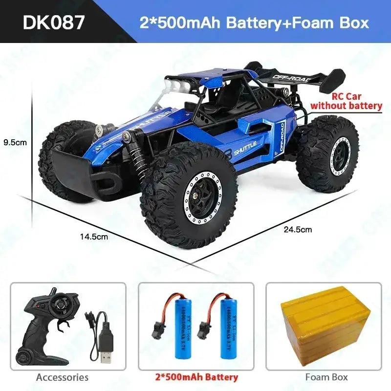  LED Lights RC Car 2WD Off Road Remote Control Vehicle -  ToylandEU™