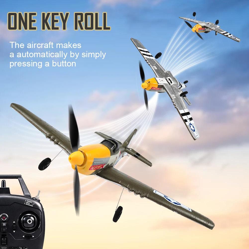 RC P51 Mustang 6 Axis Gyro | 410mm Wingspan | Toylandeu
