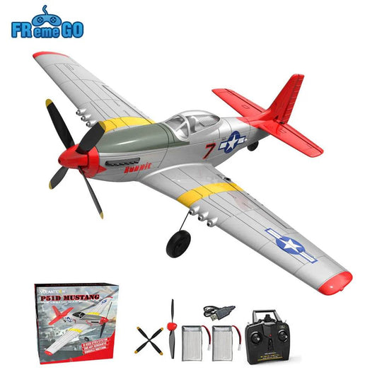 RC P51D Mustang RC Plane with One-Key Aerobatics & Stabilization System - ToylandEU