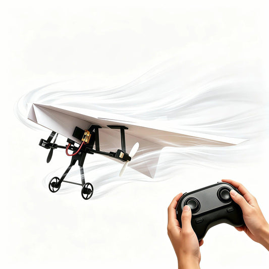 RC Paper Airplane Kit Foldable STEM Toy | Toylandeu™