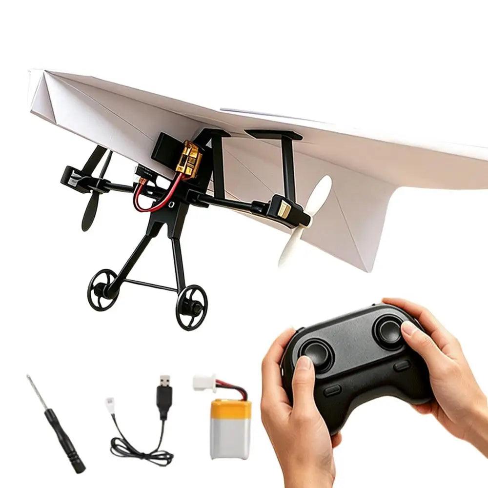 RC Paper Airplane Kit | Gyro Stabilizer | Toylandeu™