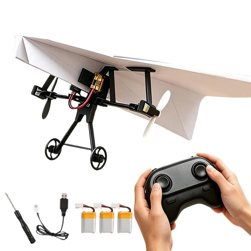 RC Paper Airplane Kit | Gyro Stabilizer | Toylandeu™