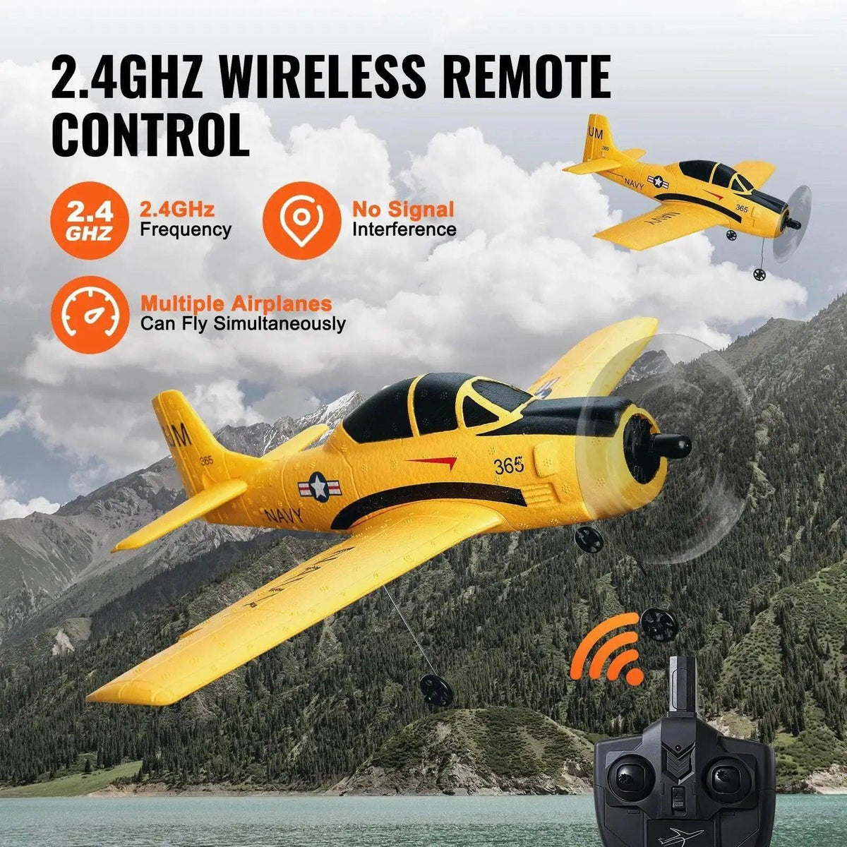  VEVOR RC Plane 2.4G 4CH Remote Control Airplane for Kids -  ToylandEU™