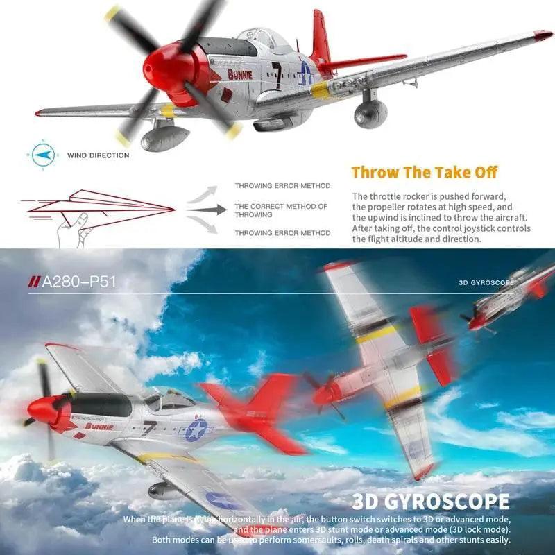  WLtoys XK A280 RC Plane 2.4G 4CH Aircraft for Kids -  ToylandEU™