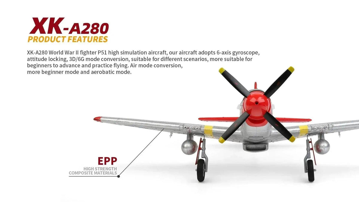  WLtoys XK A280 RC Plane 2.4G 4CH Aircraft for Kids -  ToylandEU™