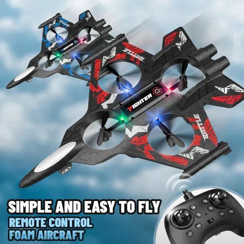  2.4G RC Foam Plane LED Durable Fighter Jet For Kids -  ToylandEU™