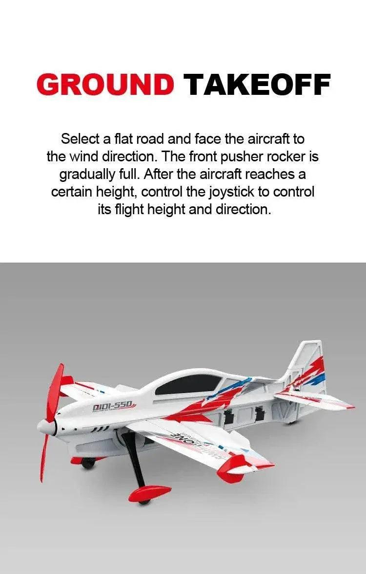  RC 4-Channel Brushless Motor Remote Control RC Plane and Helicopter Toy for Boys - JIKEFUN Indoor/Outdoor Aircraft -  ToylandEU™