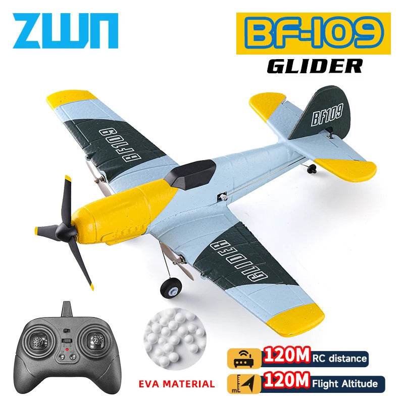 RC Plane BF109 Professional 2.4G Remote Control Glider - ToylandEU
