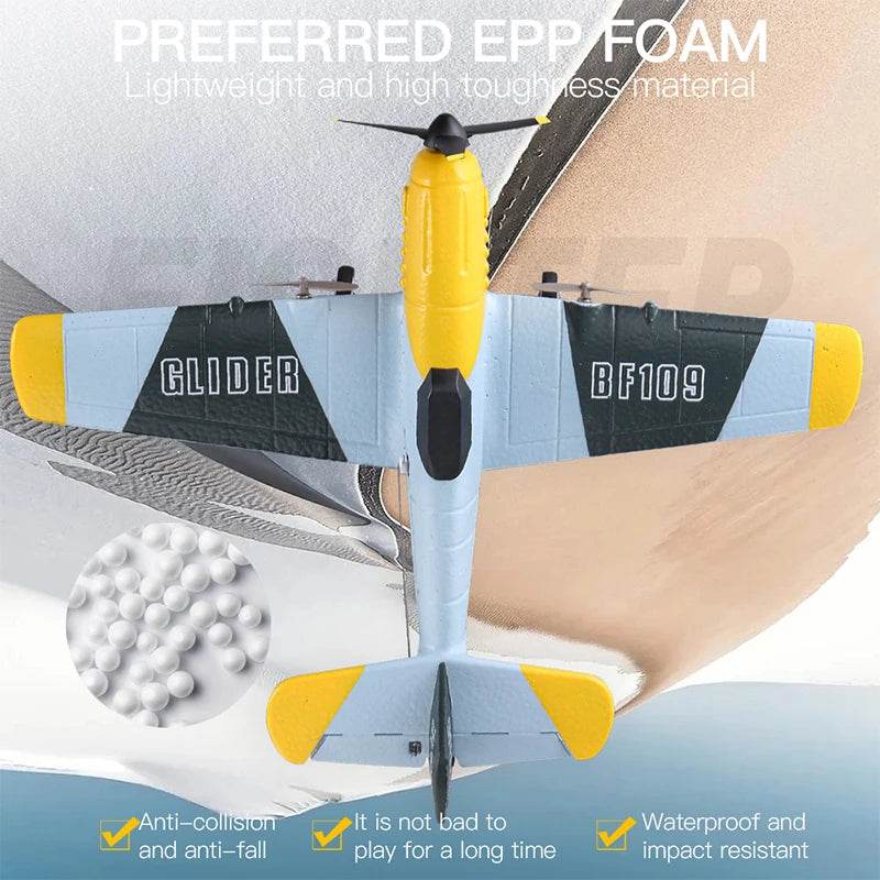 RC Plane BF109 Professional 2.4G Remote Control Glider - ToylandEU