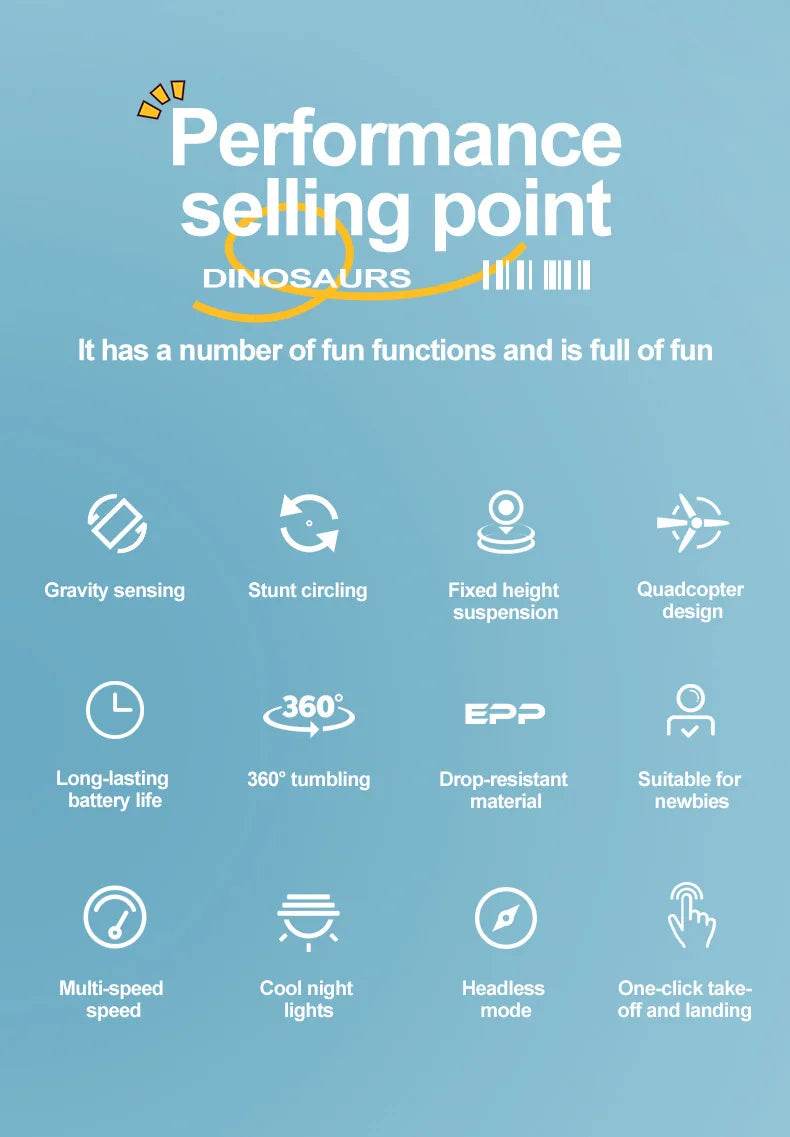 RC Plane Dinosaurs Model Remote Control Aircraft Gift - ToylandEU