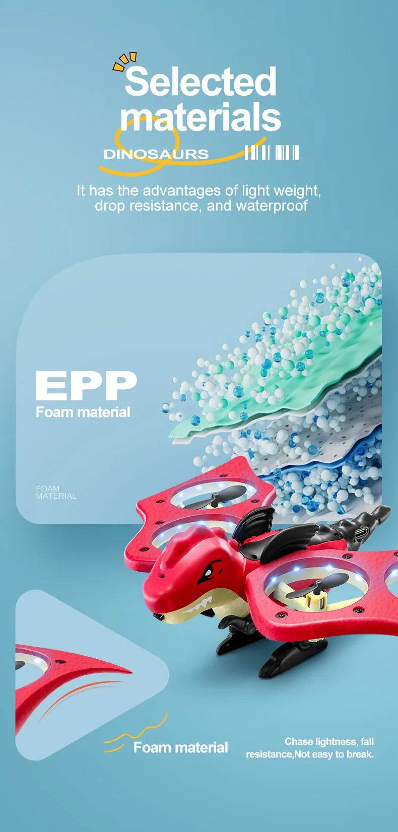 RC Plane Dinosaurs Model Remote Control Aircraft Gift - ToylandEU