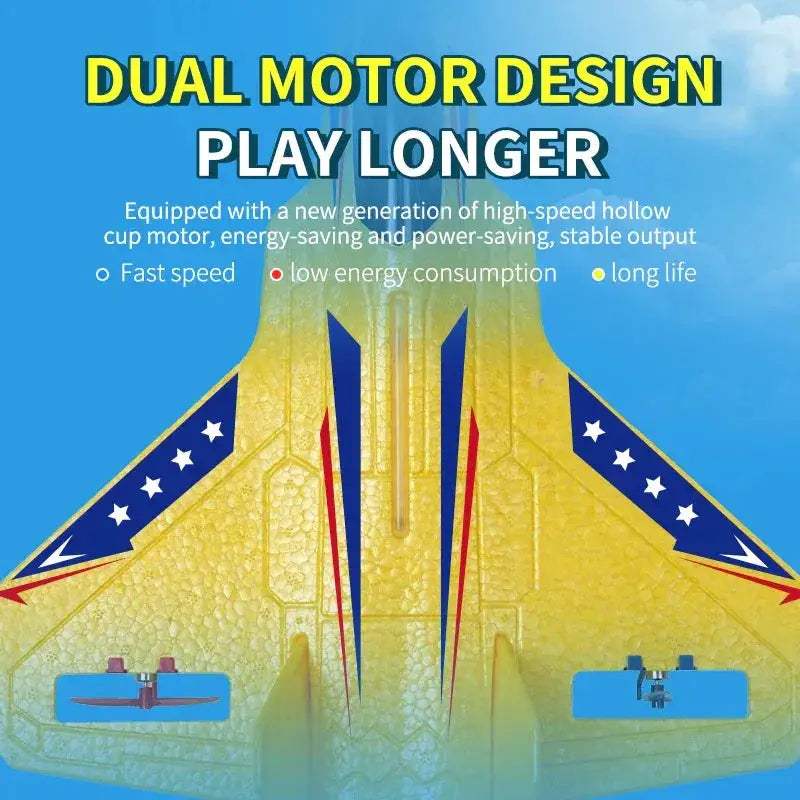 RC Plane Durable Foam Glider With 2 4G Remote Control - ToylandEU