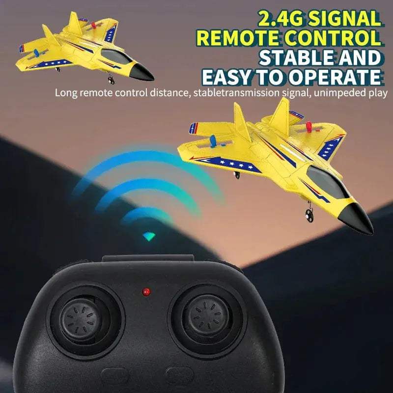 RC Plane Durable Foam Glider With 2 4G Remote Control - ToylandEU