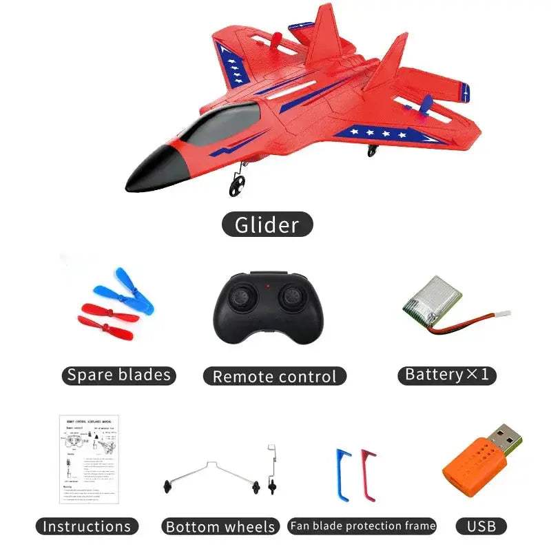 RC Plane Durable Foam Glider With 2 4G Remote Control - ToylandEU