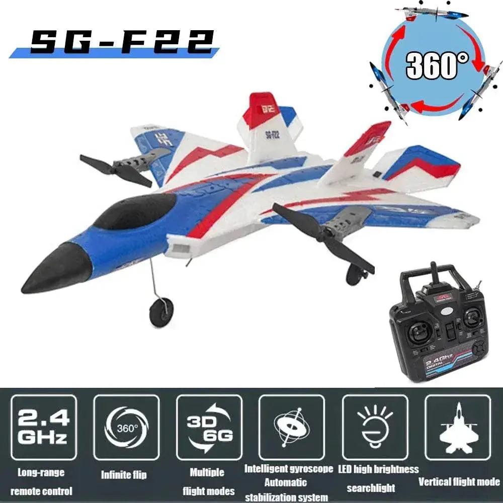 RC Plane F22 Stunts Plane 2.4G Remote Control Glider -  ToylandEU™