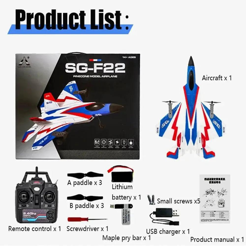  RC Plane F22 Stunts Plane 2.4G Remote Control Glider -  ToylandEU™