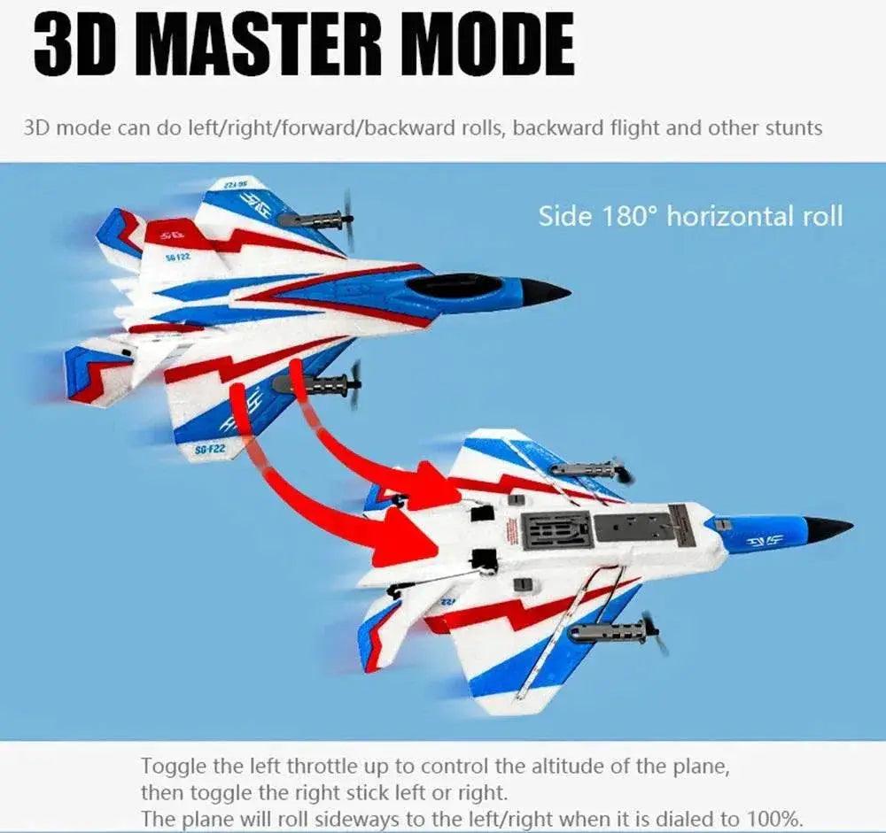  RC Plane F22 Stunts Plane 2.4G Remote Control Glider -  ToylandEU™