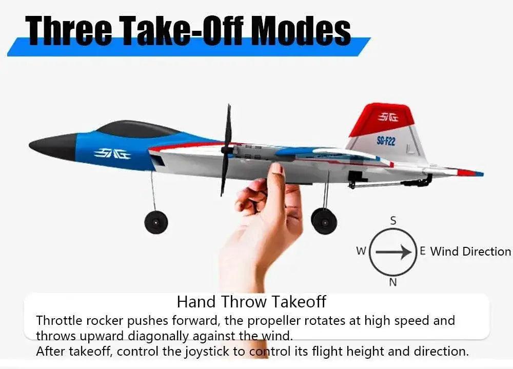  RC Plane F22 Stunts Plane 2.4G Remote Control Glider -  ToylandEU™